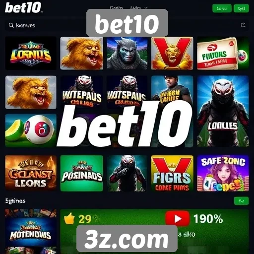 Jogos disponíveis no site bet10 são variados